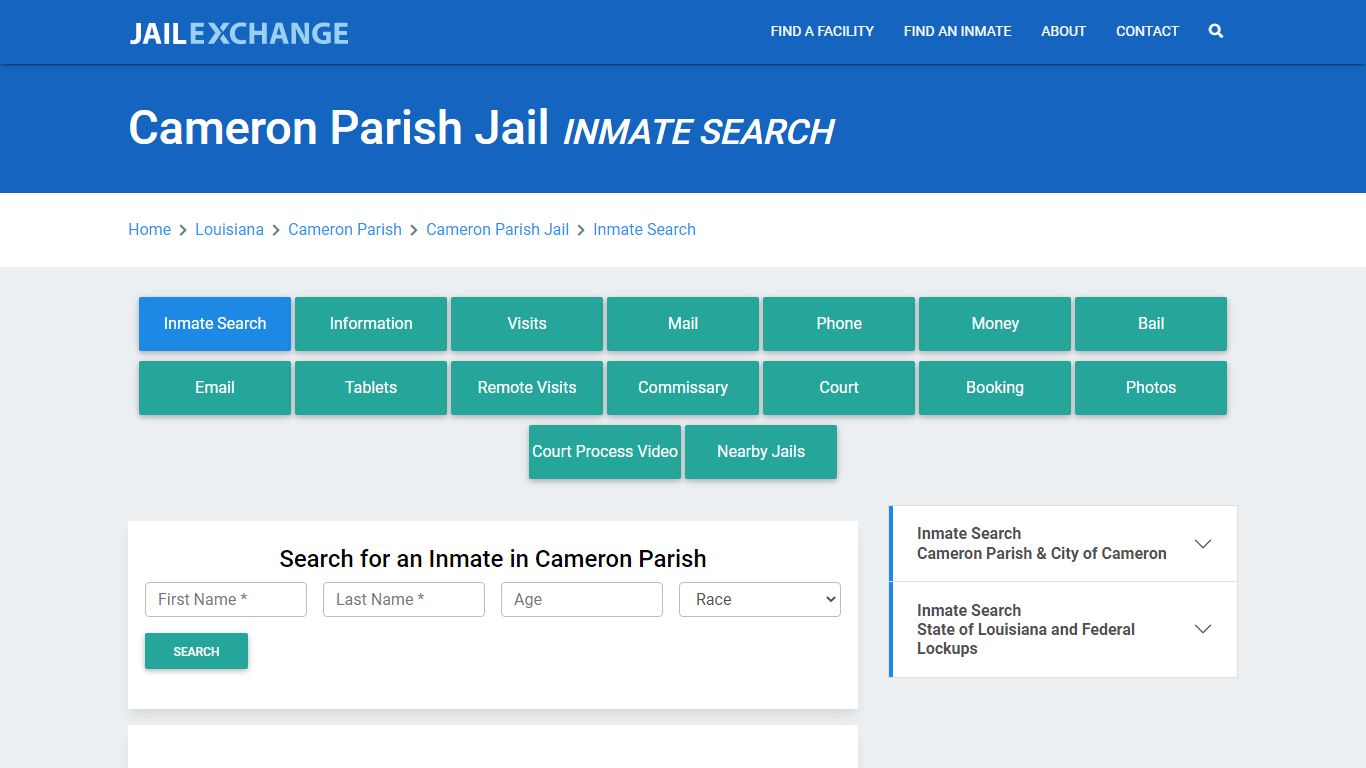 Cameron Parish Jail, LA Inmate Search: Roster & Mugshots